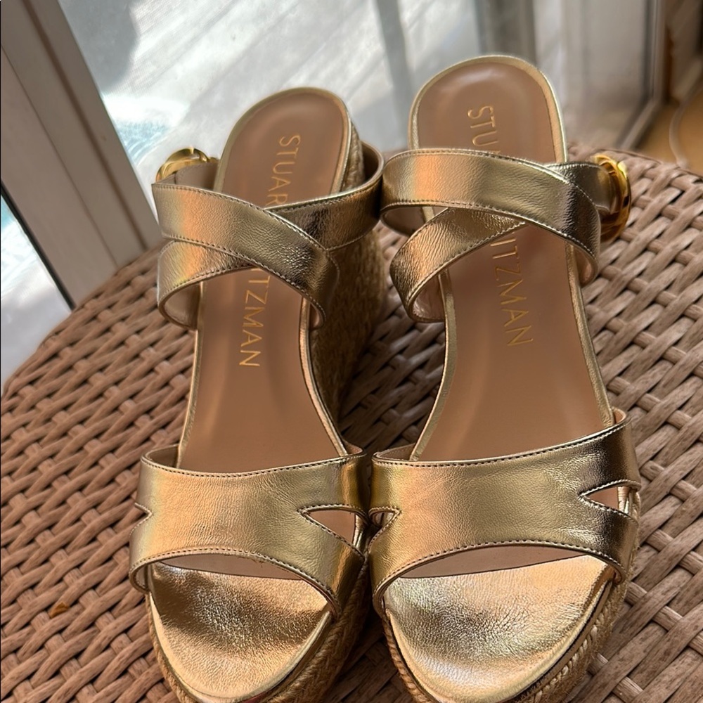 Stuart Weitzman Gold Women's Sandals